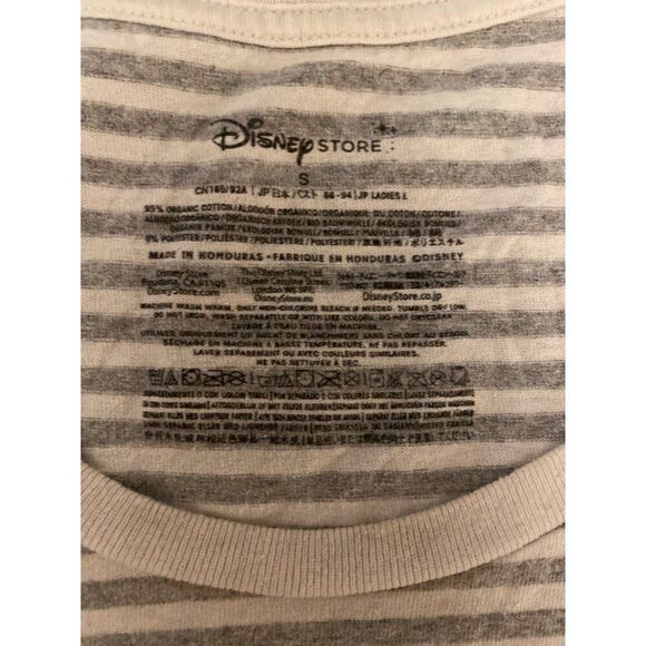 Disney Marvel Superheroes Juniors "Super All Day" Striped grey graphic T-Shirt S - Picture 8 of 8